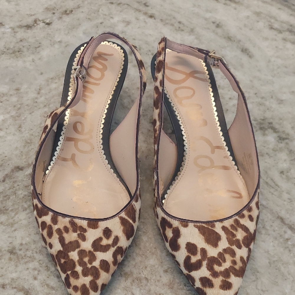 Sam Edelman Brown Leopard Print Flats
